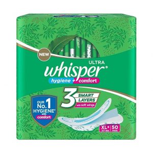 Whisper Ultra Hygiene + Comfort Sanitary Pads