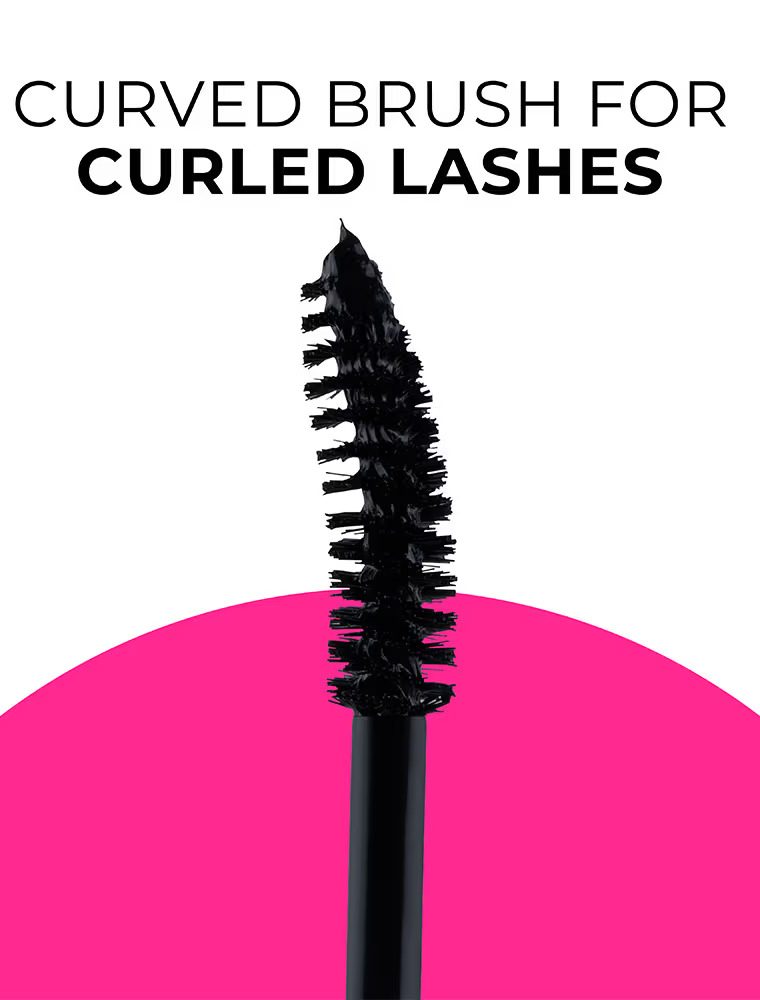 Curved brush for curled lashes