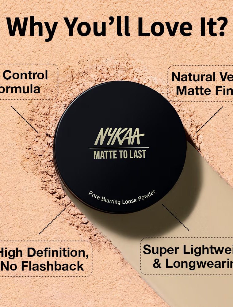 Nykaa Cosmetics Matte to Last Loose Powder