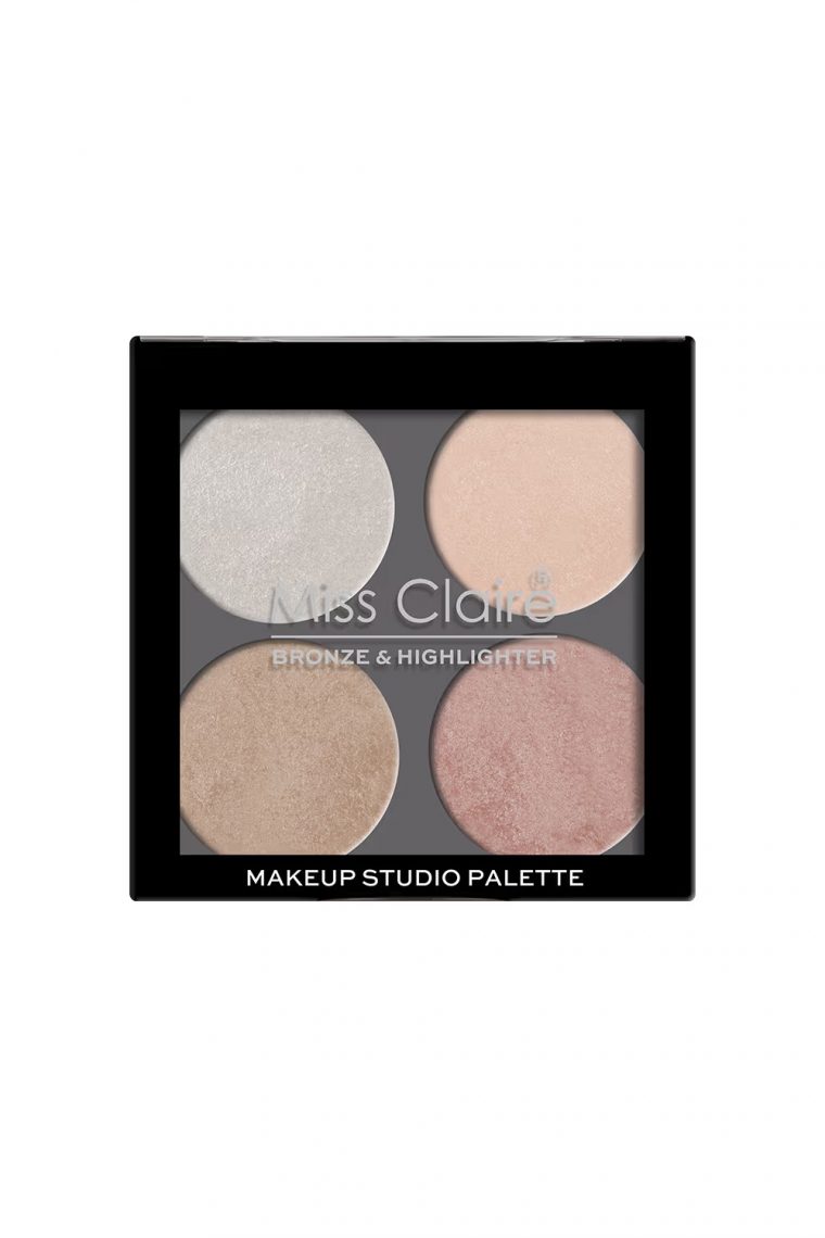 Miss Claire Bronze & Highlighter Makeup Studio Palette