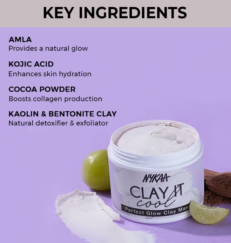 Nykaa Clay It Cool Perfect Glow Clay Mask