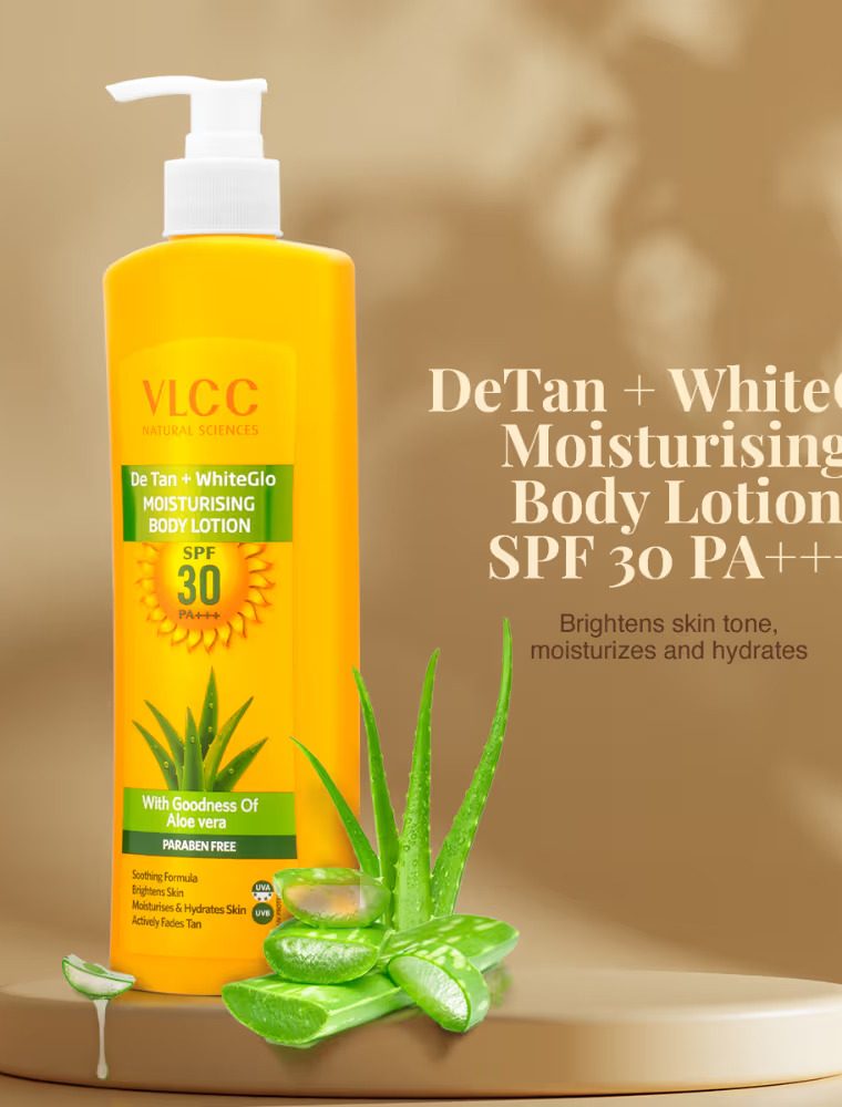 VLCC DeTan + WhiteGlo Moisturising Body Lotion SPF 30 PA+++