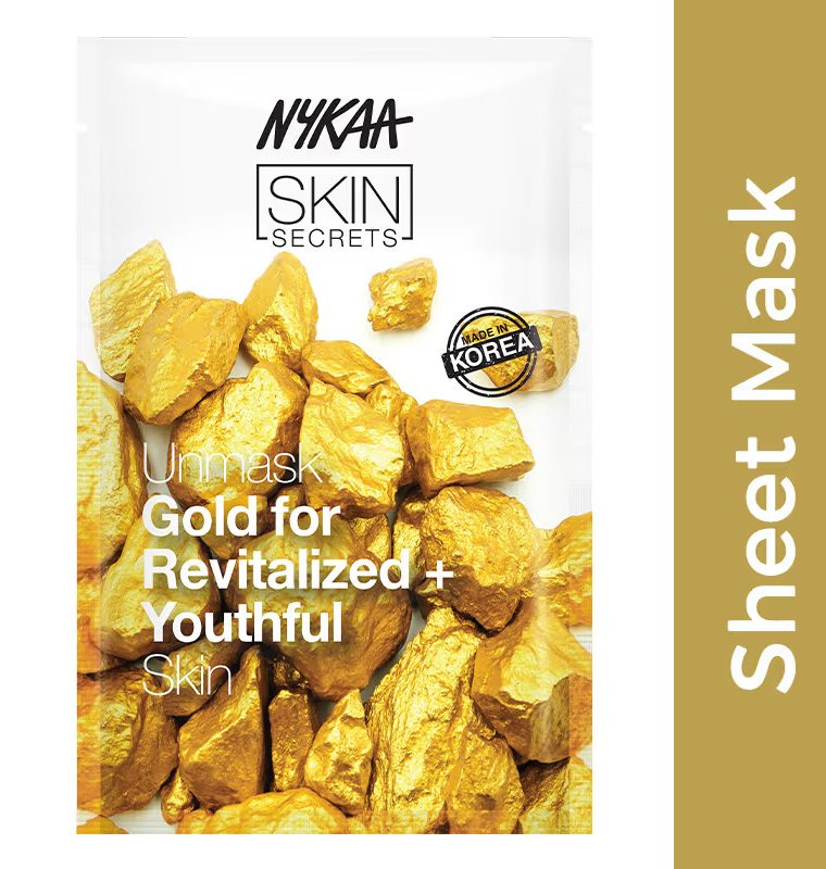 Nykaa Skin Secrets Exotic Indulgence Gold Sheet Mask