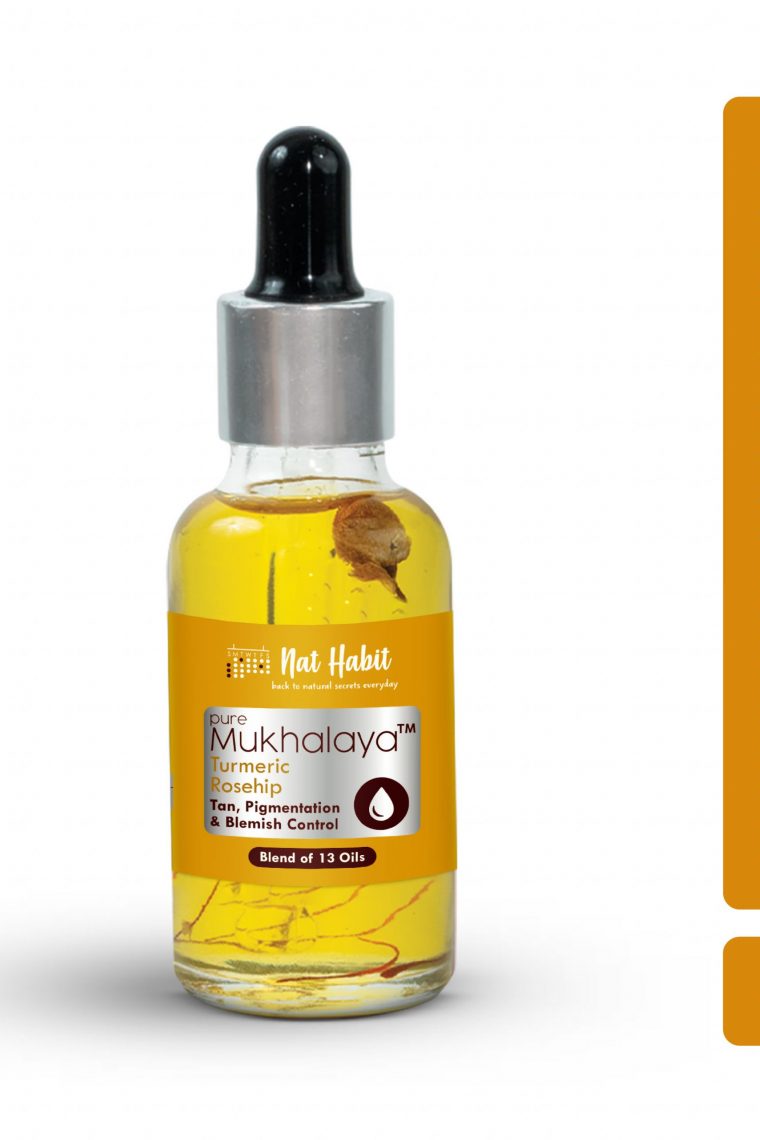 Nat Habit Mukhalaya Turmeric Rosehip Face Oil