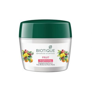 Biotique Fruit Brightening Depigmentation and Tan Removal Face Pack