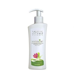 Lotus Herbals White Glow Skin Whitening and Brightening Body Lotion SPF-25 PA+++