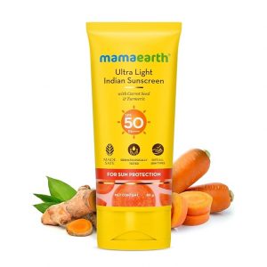 Mamaearth Ultra Light Indian Sunscreen SPF 50 PA++++