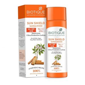 Biotique Sun Shield Sandalwood Sunscreen Lotion SPF 50+++