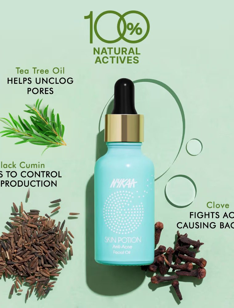 Nykaa Naturals Skin Potion Anti-Acne Facial Oil