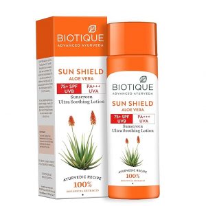 Biotique Sun Shield 75+ PA+++ Sunscreen Lotion