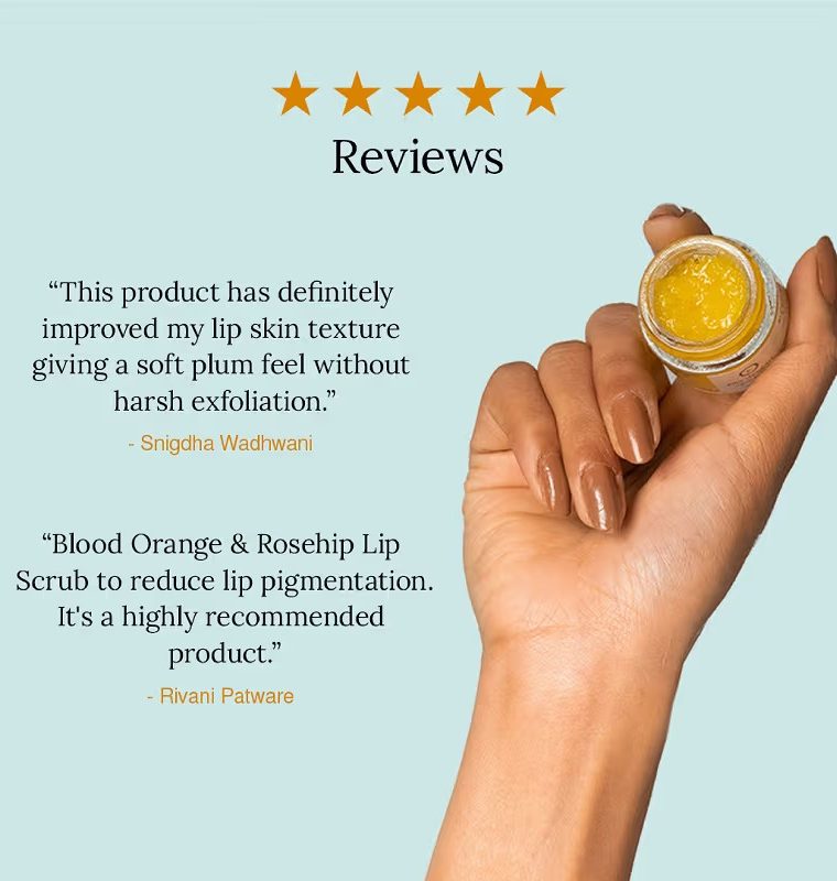 Juicy Chemistry Blood Orange & Rosehip Organic Lip Scrub