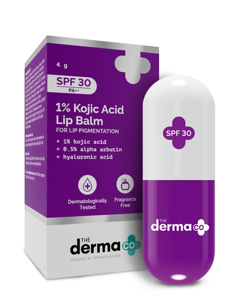 The Derma Co SPF 30 1% Kojic Acid Lip Balm